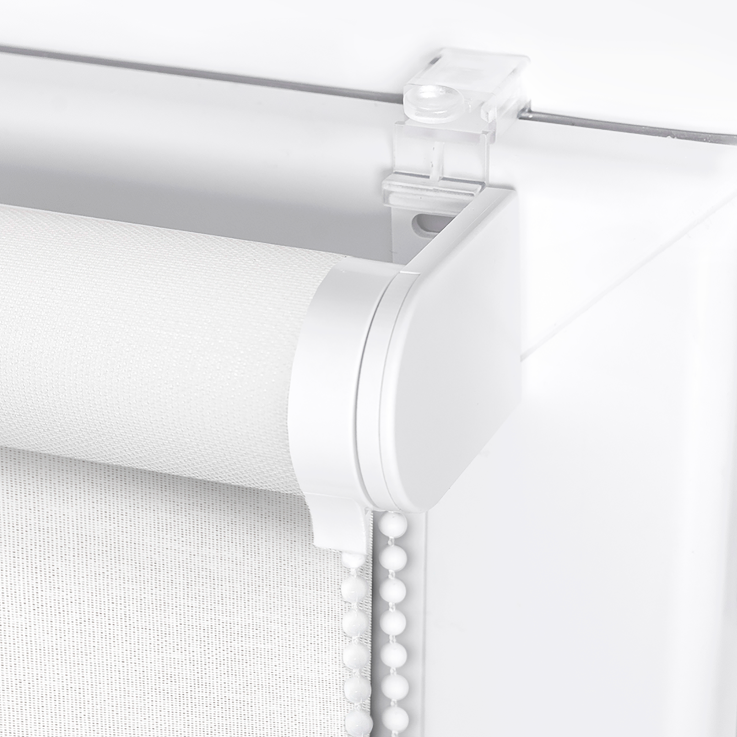 Lot de 2 supports sans perçage transparent pour store enrouleur Mambo