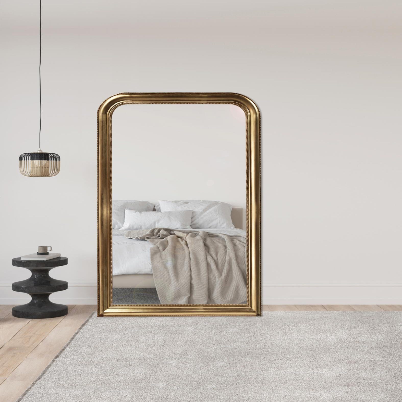 Miroir en chêne rectangulaire 100 x 180 cm GABY