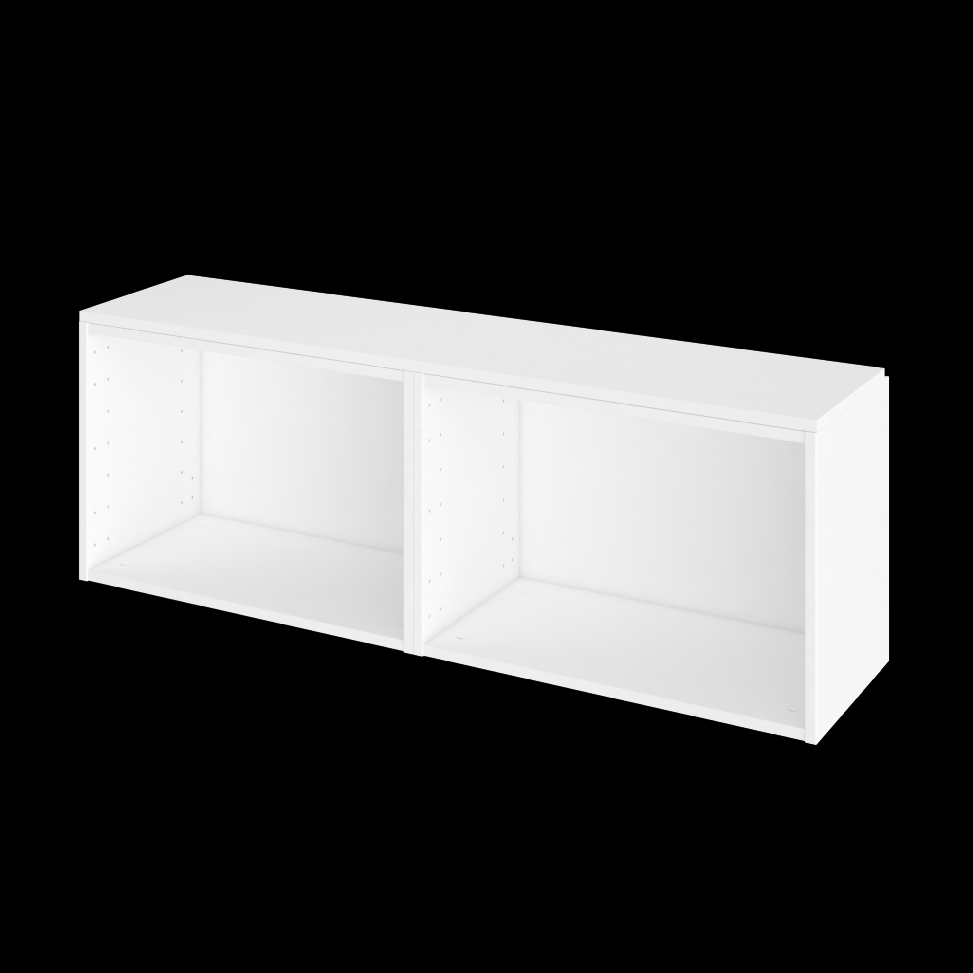 Meuble de rangement blanc, H.40 x l.120 x P.30 cm, Home Leroy Merlin