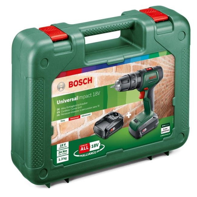 Perceuse Visseuse Bosch Universalimpact 18v60 Brushless (+2xbatteries  2,0ah) + Charge à Prix Carrefour