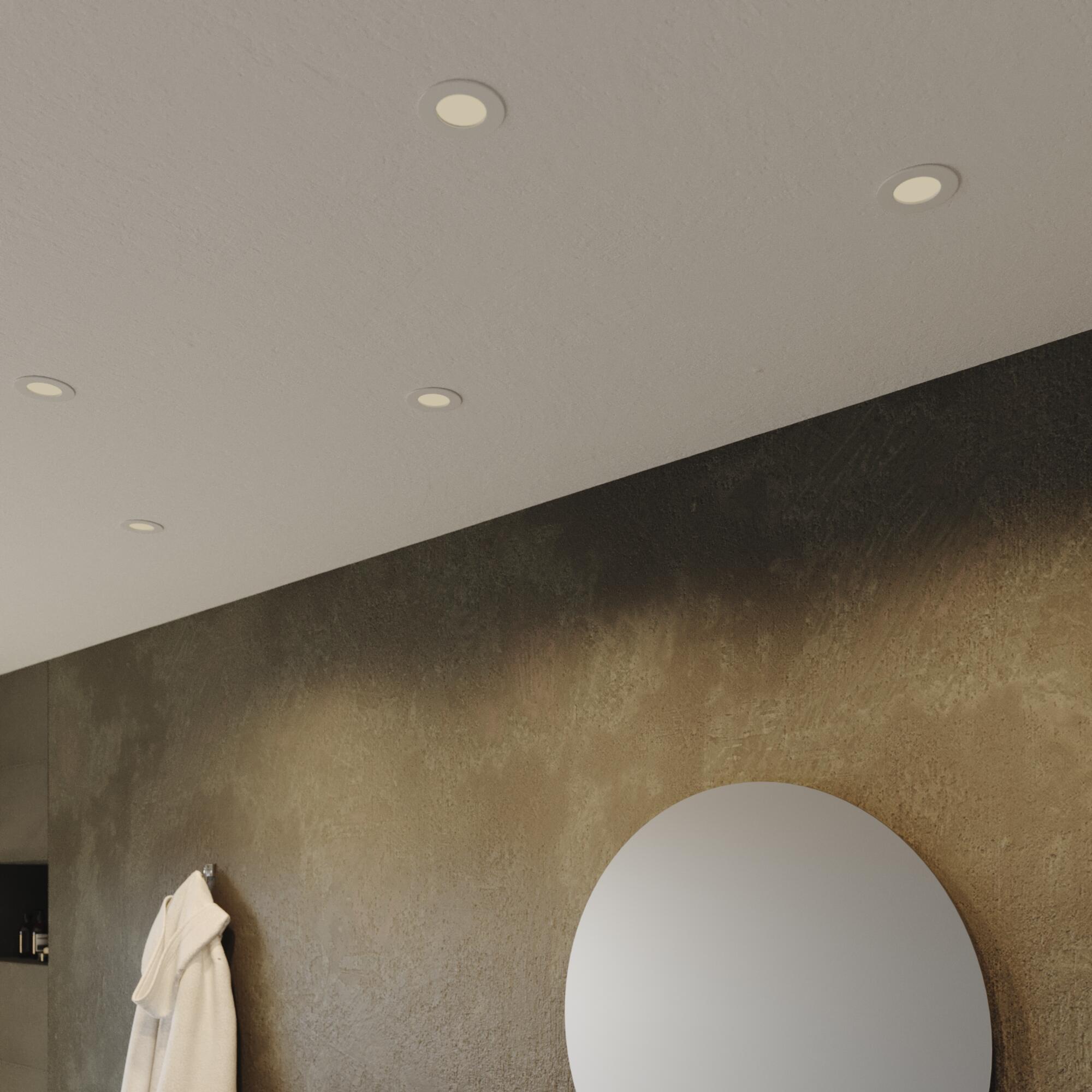 3-6 Spots LED encastrable ultra-plat salle de bain IP44 lamp