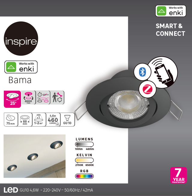 Kit ruban LED connecté PHILIPS Hue 2 m changement de couleurs - Enki