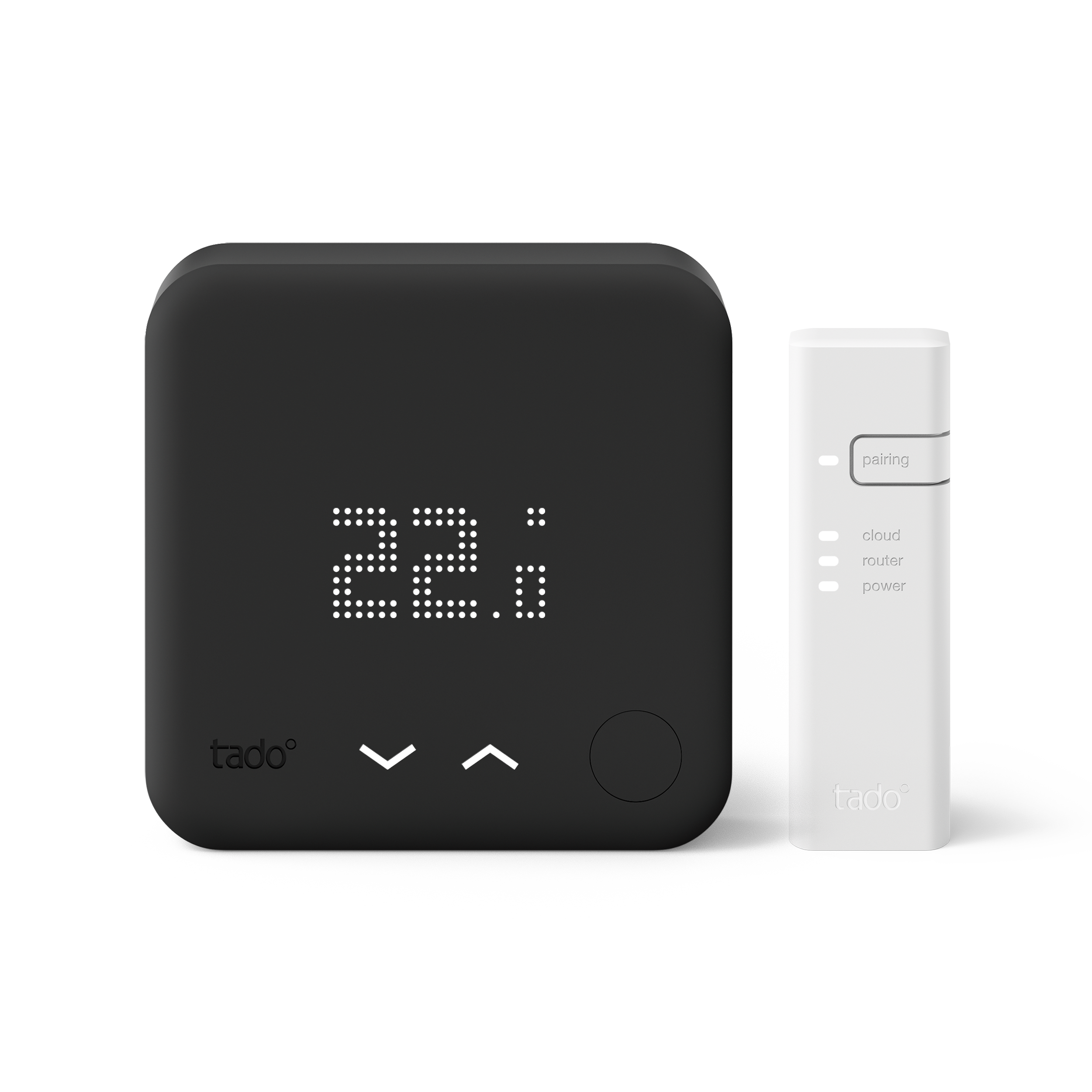 Thermostat connecté sans fil TADO Thermostat kit v3+ filaire black