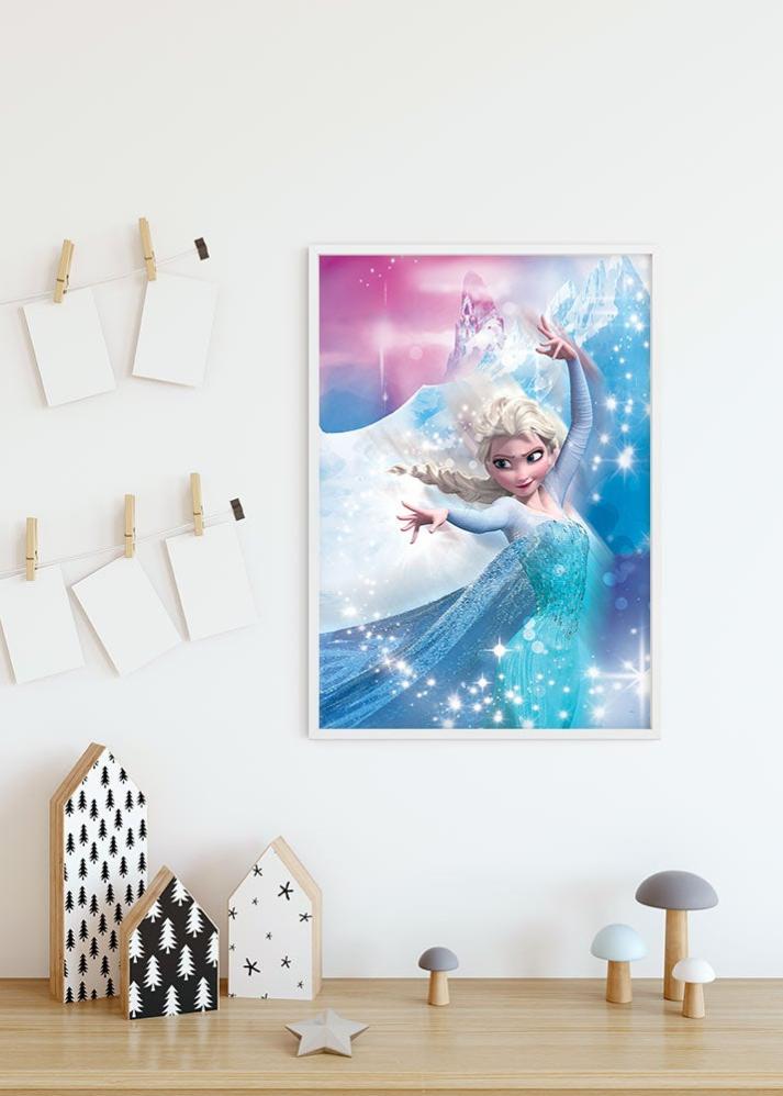 Affiche Reine des Neiges, multicolore KOMAR l.50 x H.70 cm Leroy Merlin