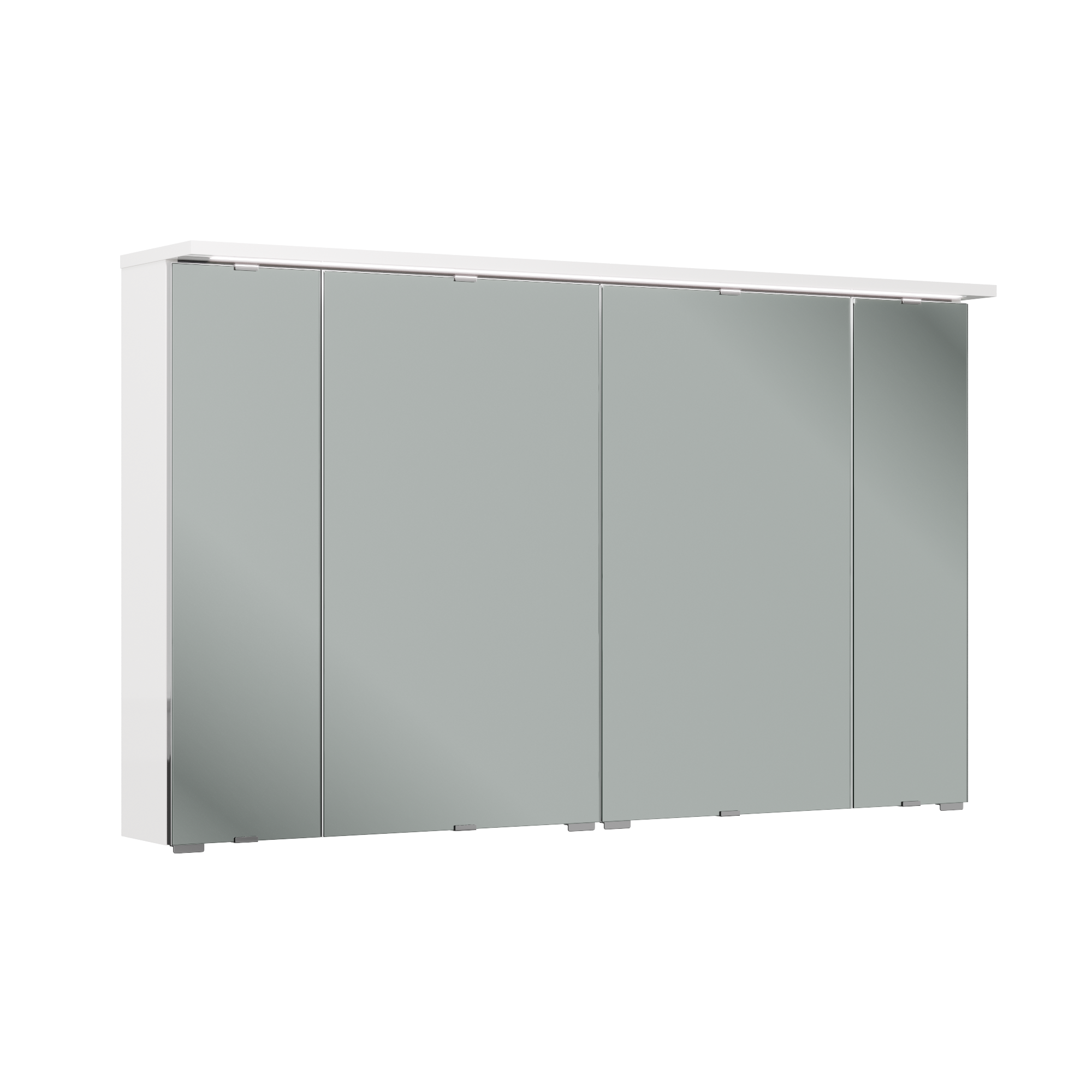 Armoire led 4p de toilette lumineuse l. 120 cm H. 70 cm P. 15 cm, blanc