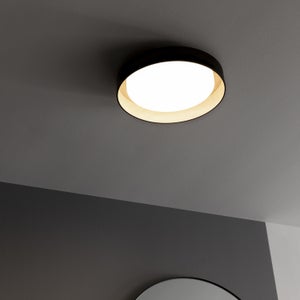 Plafonnier LED rond 43W cercle de lumière indirecte plafond lumineux salle  de bain cuisine 230V 50cm LUMIÈRE 4000K