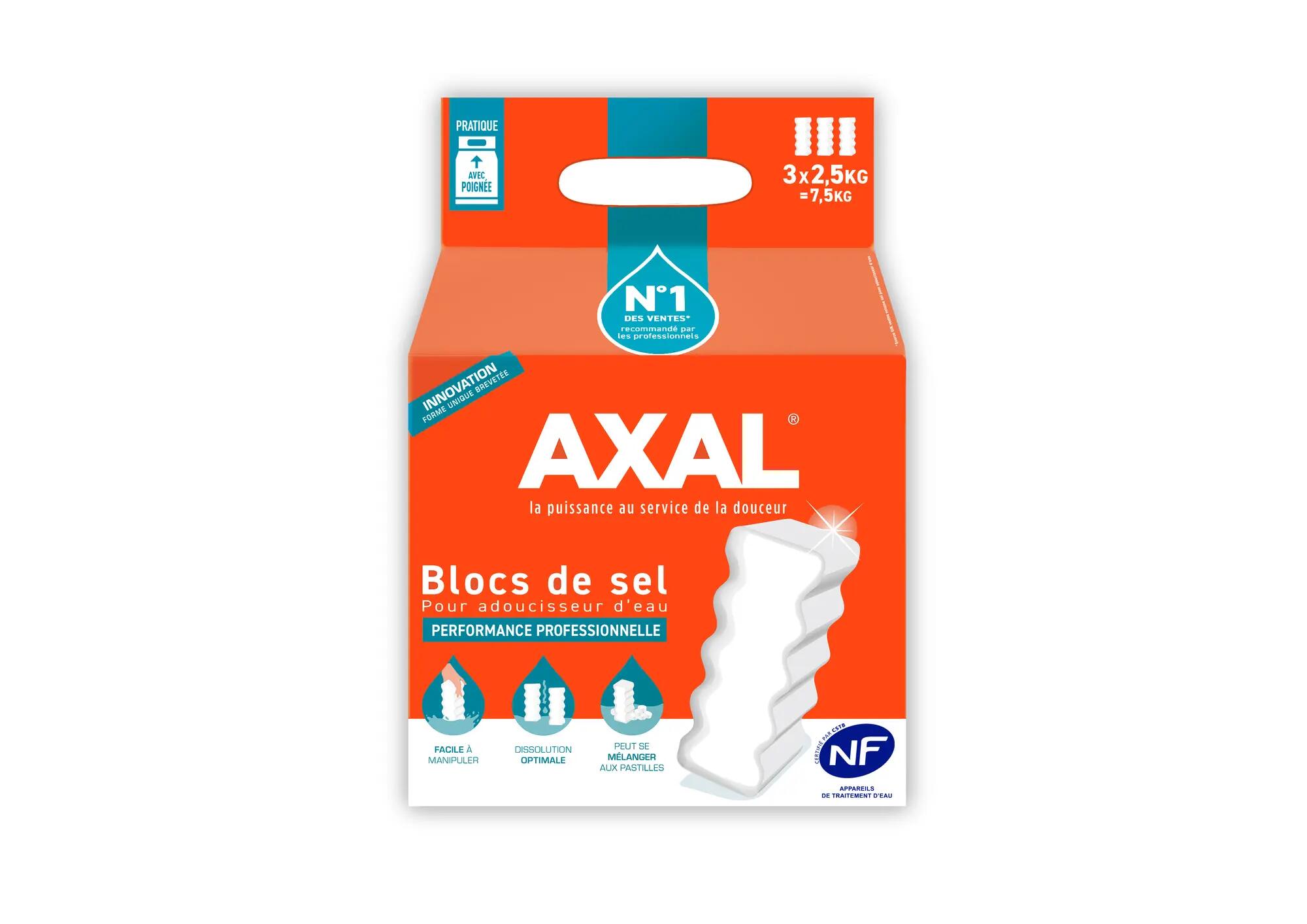 Axal pastilles de sel pour adoucisseur d'eau 10kg