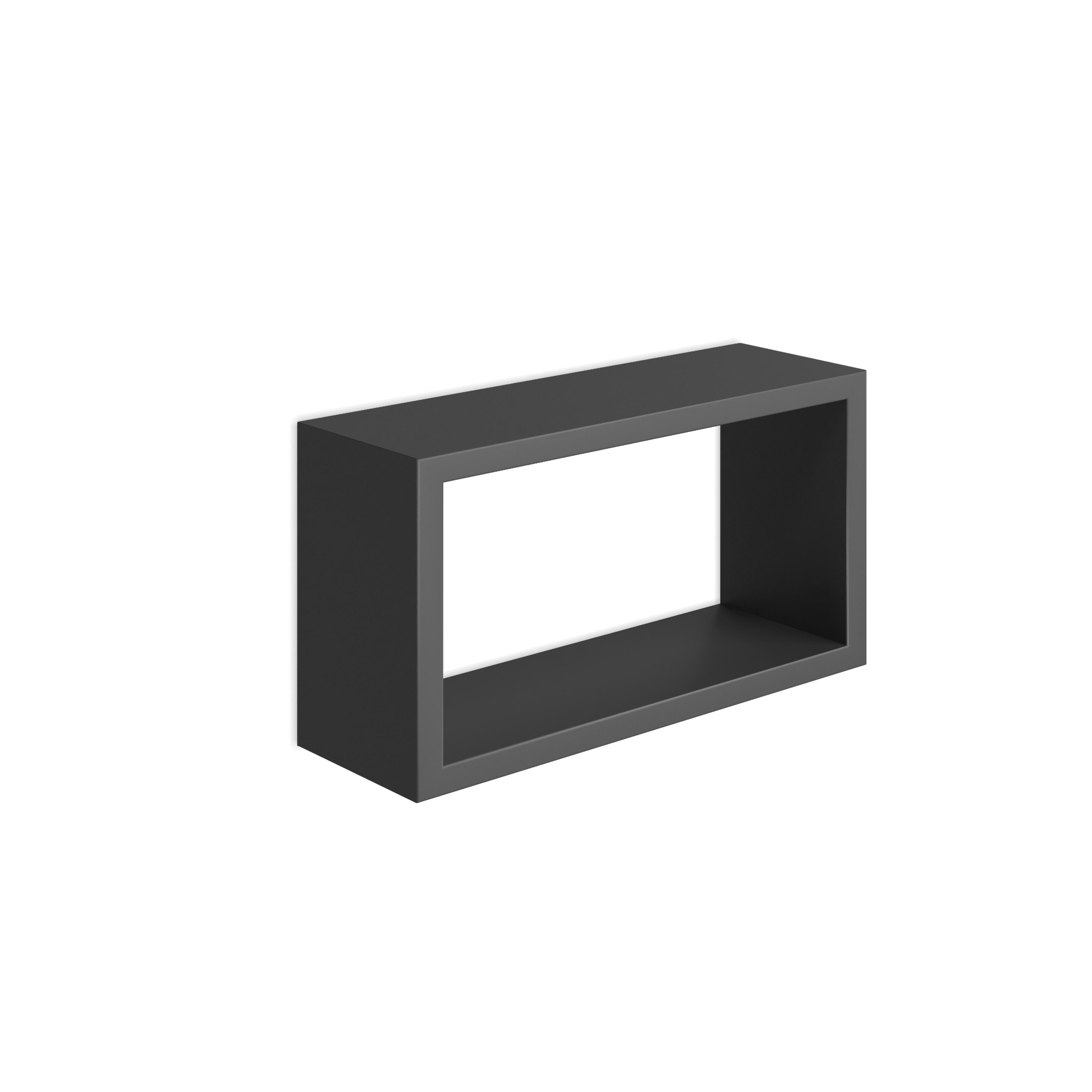 Etagère Cube Marisa Noir Mat L 35 X H 21 X P 15 Cm Ep 18 Mm Leroy Merlin