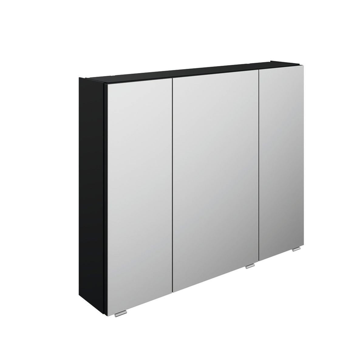 Armoire de toilette l. 90 cm, noir mat Image Leroy Merlin