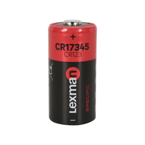 Pile lithium CR123A pour détecteur de mouvement et porte garage