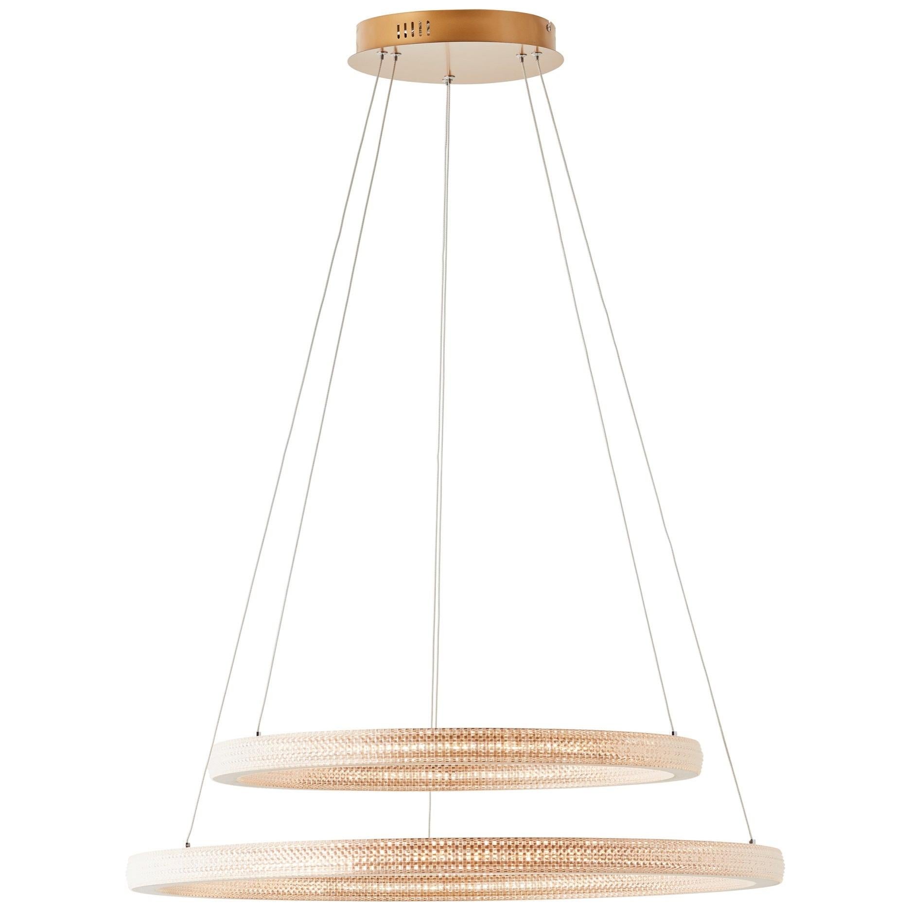 Suspension, design métal doré led BRILLIANT Calvi D.80 cm Leroy Merlin