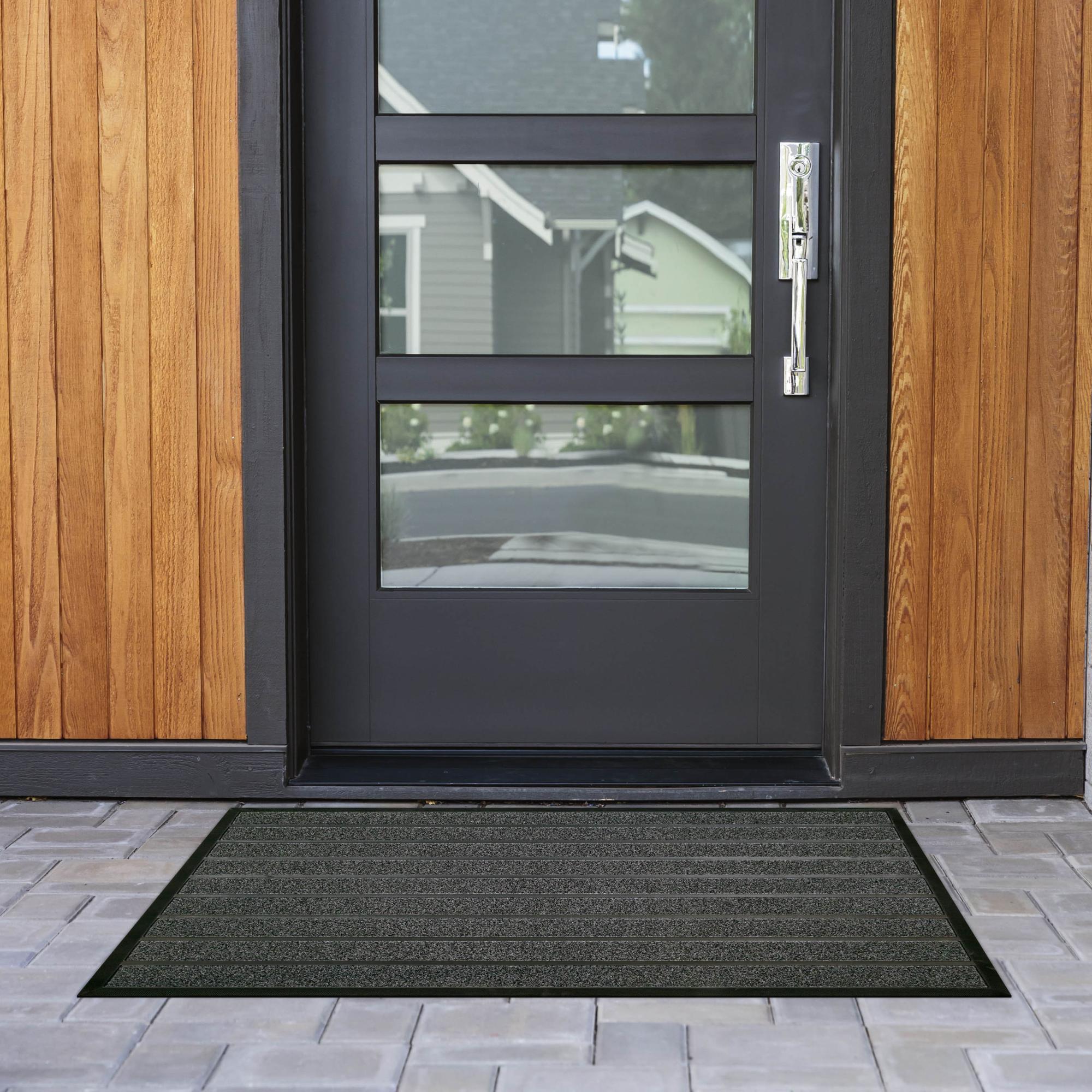Paillasson gris l.80 cm x L.120 cm, Combibrush8012002 Leroy Merlin