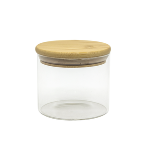Bocal en verre carré avec couvercle en bambou 800 ml / 1300 ml / 2400 –  Sticosy