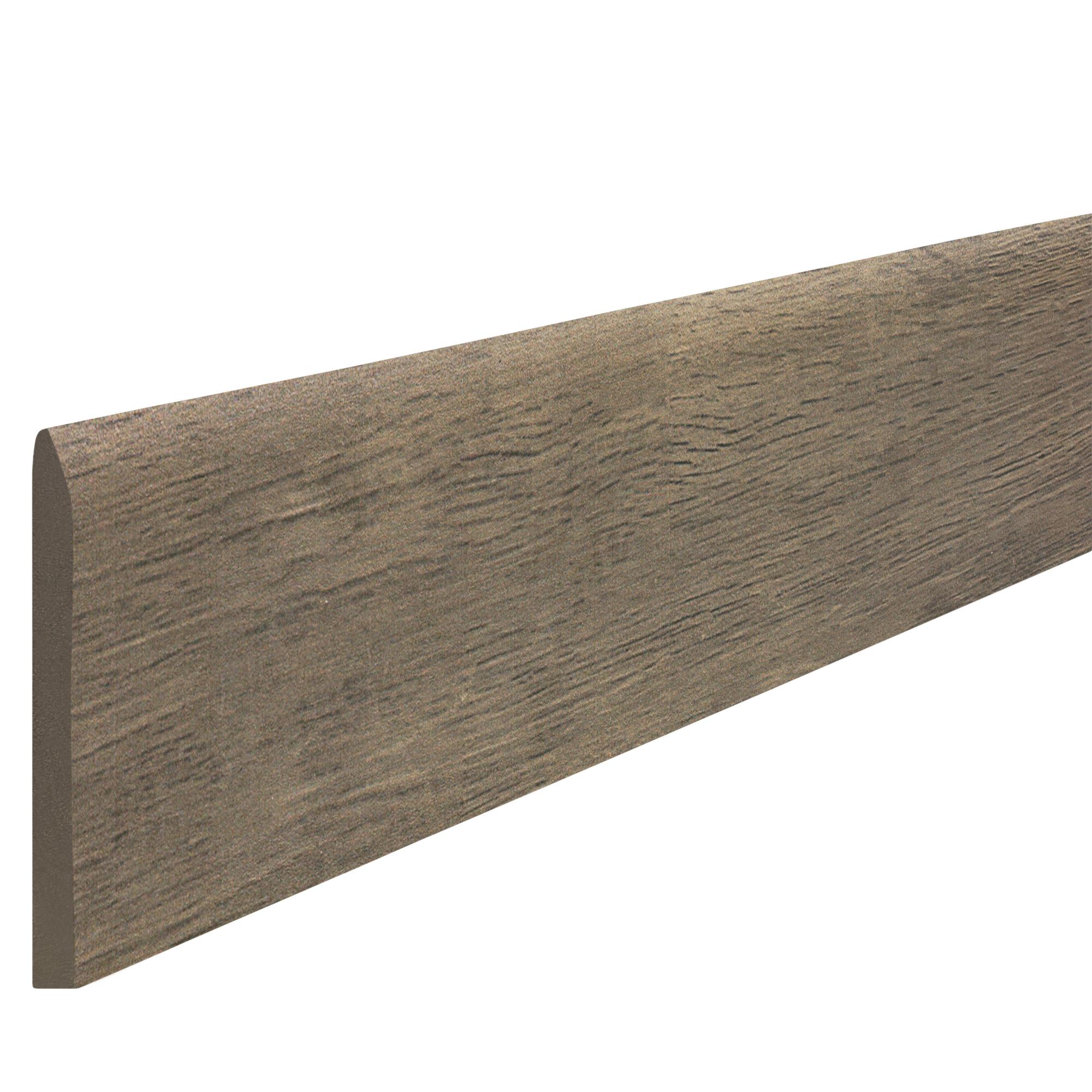 Lot de 2 plinthes Bois noyer n°46, l. 7.5 x L. 60 cm, Ep.8 mm Leroy Merlin