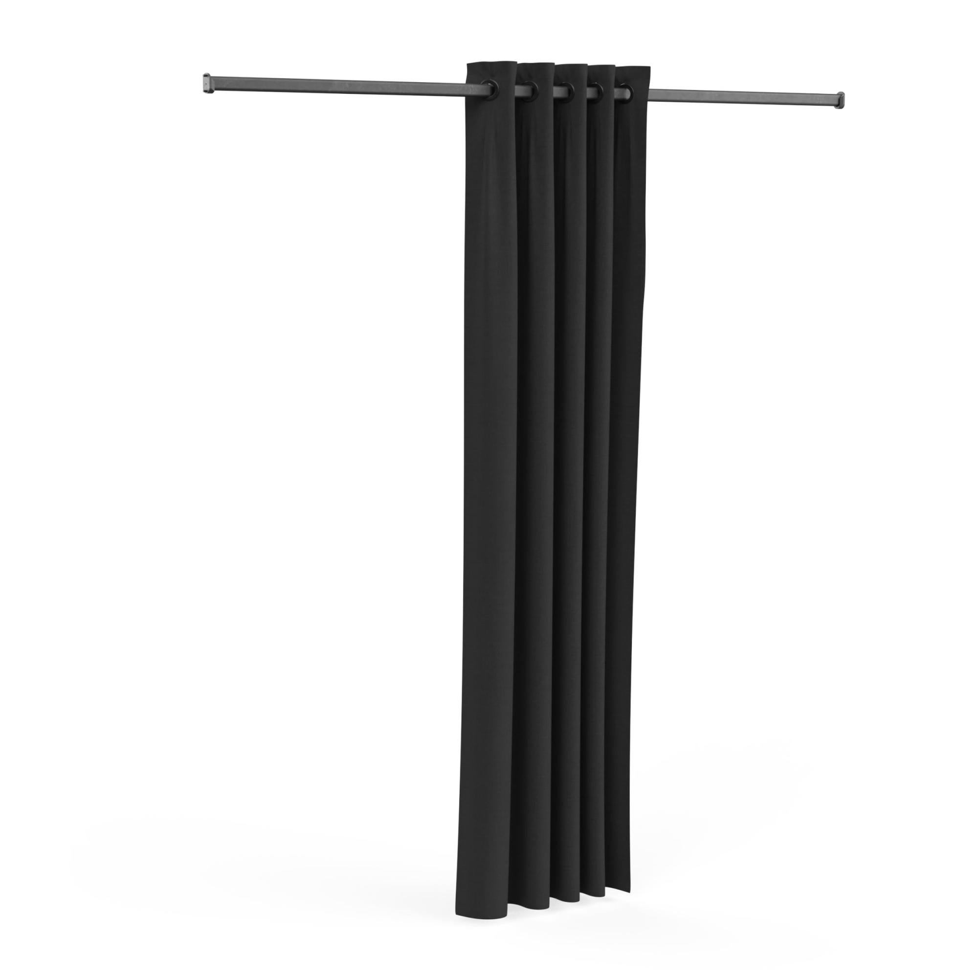 Set de rideaux noirs pour kit dressing DUETTO H.197 x l.203 x P.8.6 cm Leroy Merlin