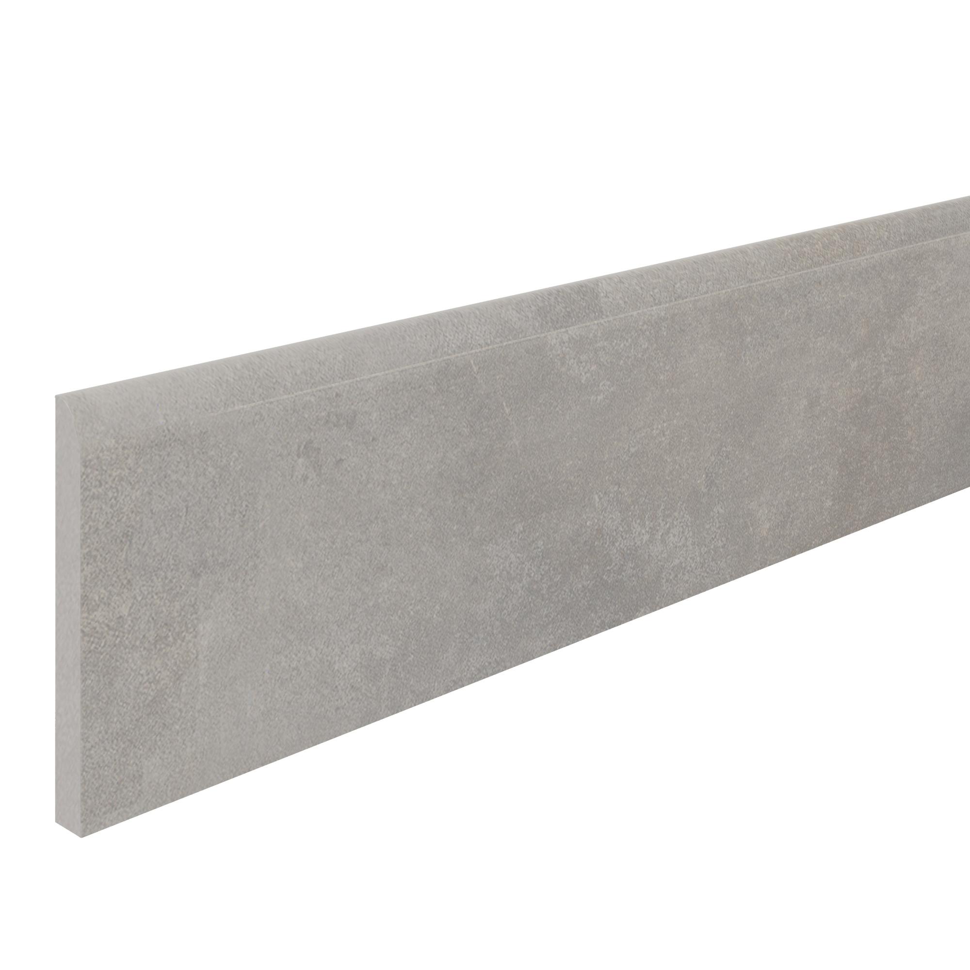 Lot de 3 plinthes Béton gris clair n°79, l. 8 x L. 45 cm, Ep.8.2 mm