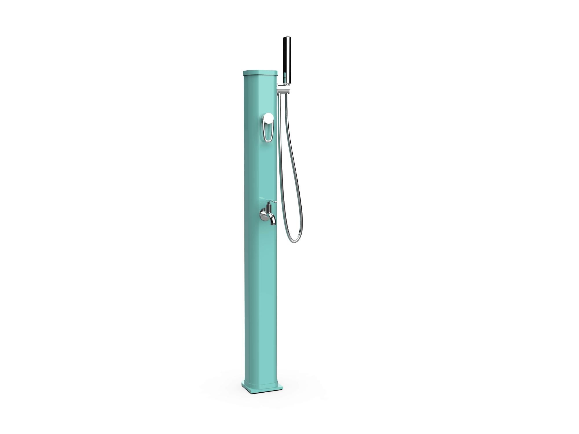 Douche solaire aluminium JOLLY, vert opal, 20L Leroy Merlin