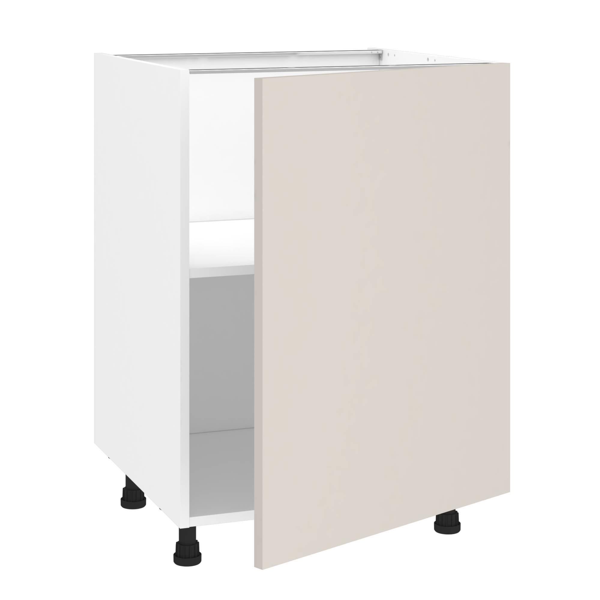 Meuble bas de cuisine Vienne Lin, 1 porte H77xl60 Leroy Merlin