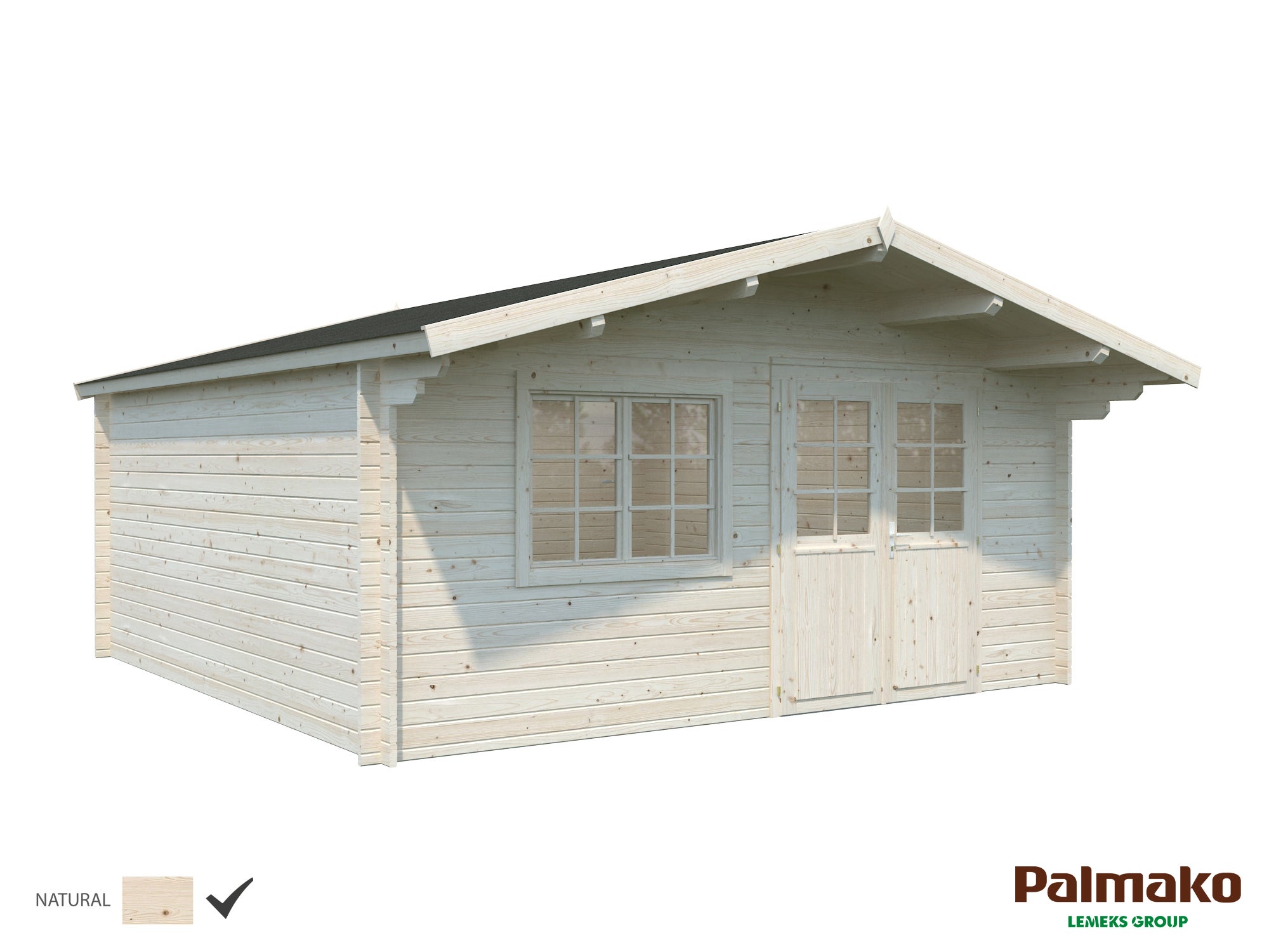 Abri De Jardin Bois PALMAKO Britta Ep.40 Mm, 30.7 M² | Leroy Merlin