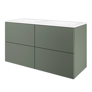 Etagère meuble vasque 120cm gris Monako - Stellameubles