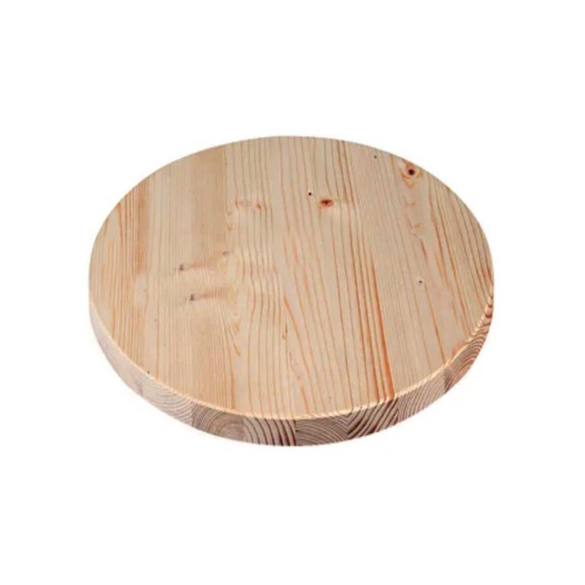 Plateau de table bois naturel, L.60 x l.60 cm x Ep.27 mm
