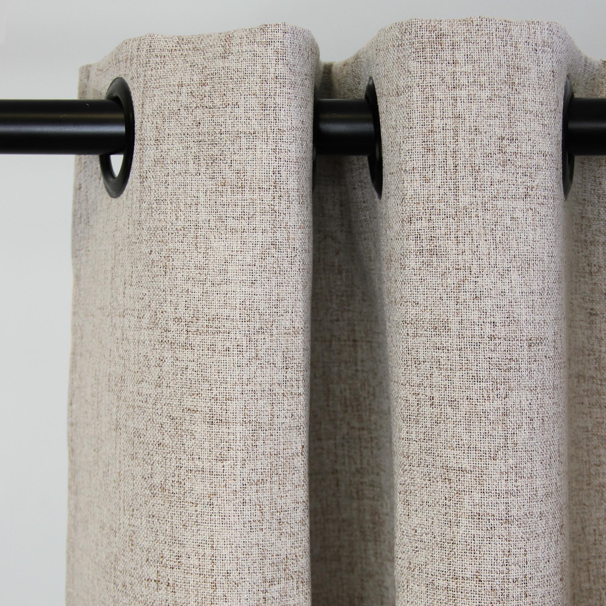 Rideau Occultant Mars Beige L 130 X H 260 Cm Leroy Merlin