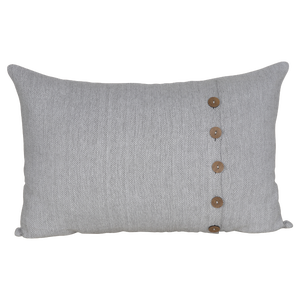 Coussin LUXA, gris l.60 x H.40 cm INSPIRE