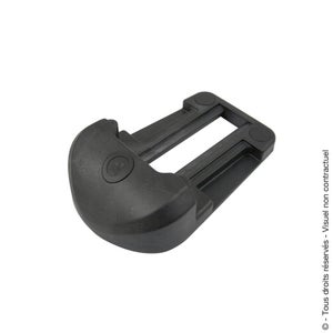 Sabot de portail à butée réglable epoxy noir 30 à 95mm 30 à 95mm
