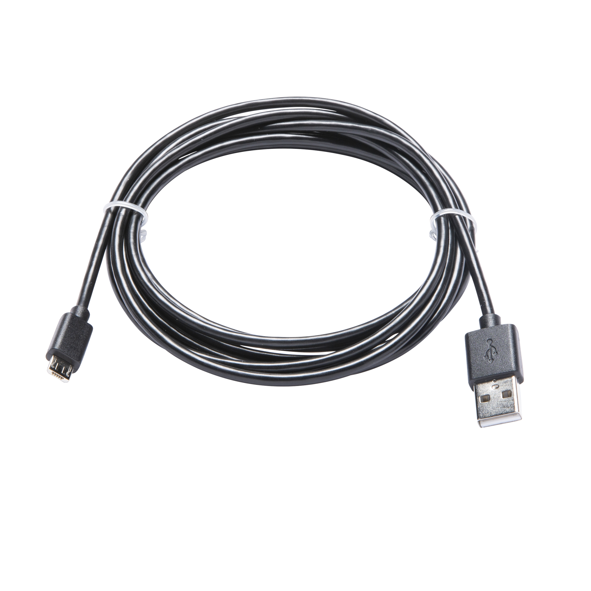 Câble USBA/Micro USB, 2m, noir, Lexman Leroy Merlin