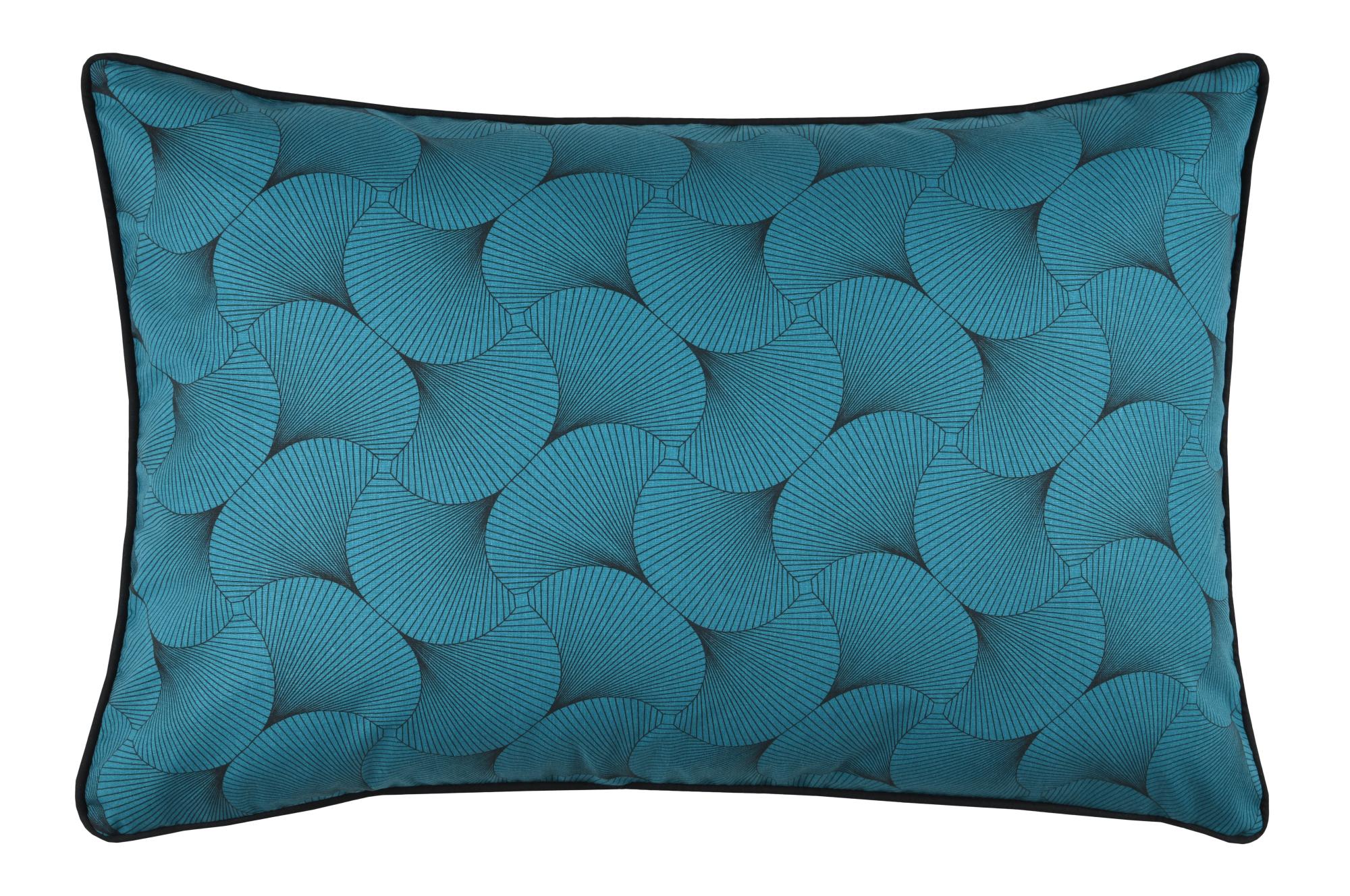 STOF Nelson Coussin Uni 30x50 Cm - Coussin Décoratif Élégant En Polyester, Couleur Pétrole