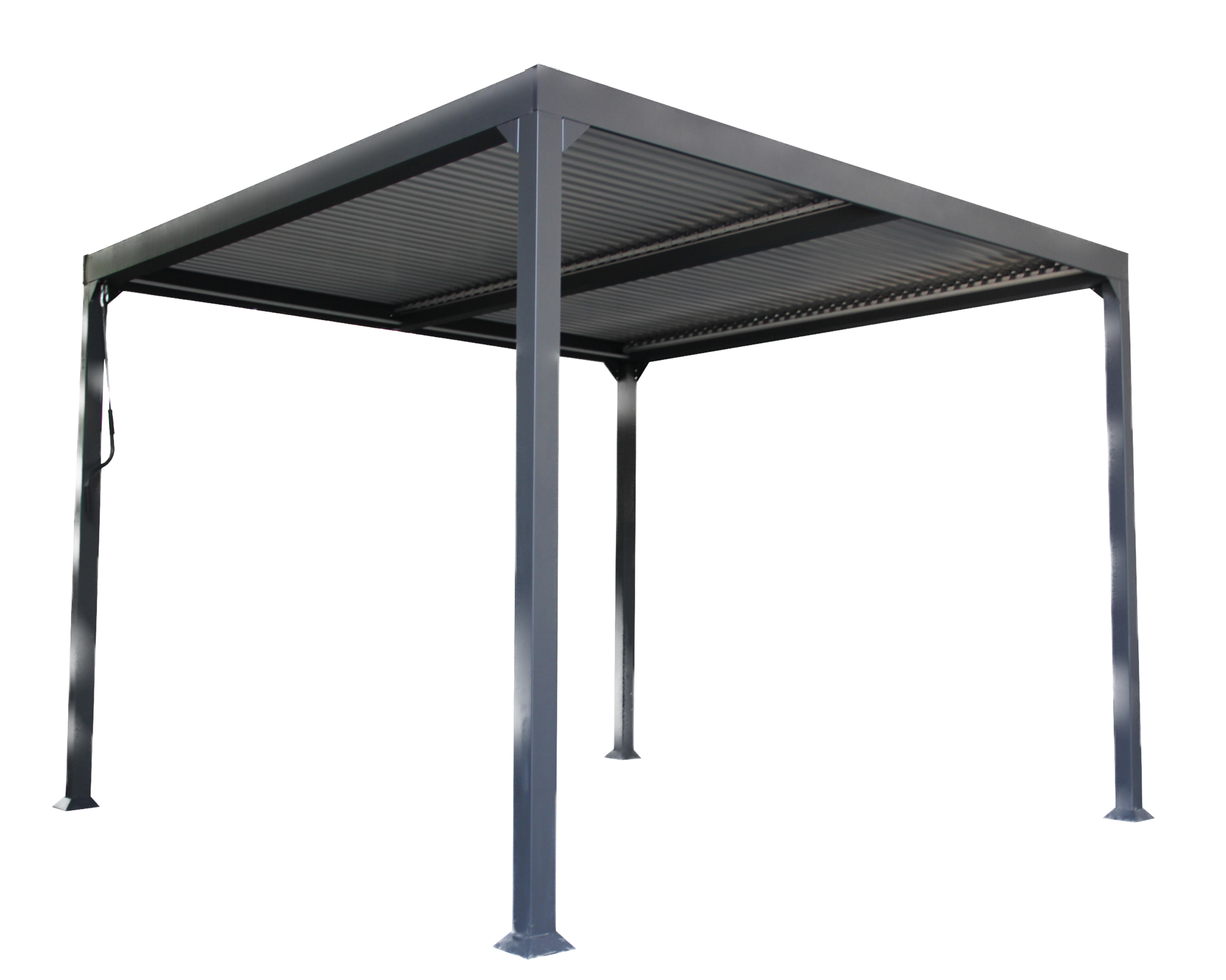 Pergola Bioclimatique Autoportante First Ii Aluminium Gris Anthracite