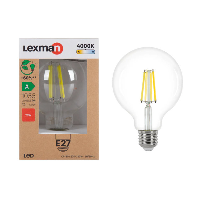 Leroy Merlin 3 Ampoules à Vis E27 - LED - 11,2W (équi 100W) = 1521 Lm -  4000K / Lumière Naturelle (blanc Froid) - Prix pas cher