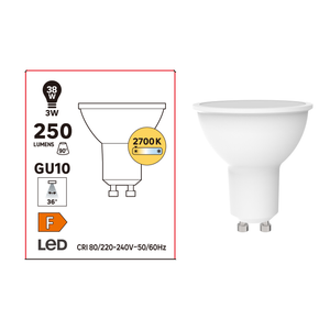 Leroy Merlin Ampoule GU5.3 - LED - 5W (équi 35W) = 450 Lm - 2700K / lumière  chaude (jaune) - Prix pas cher