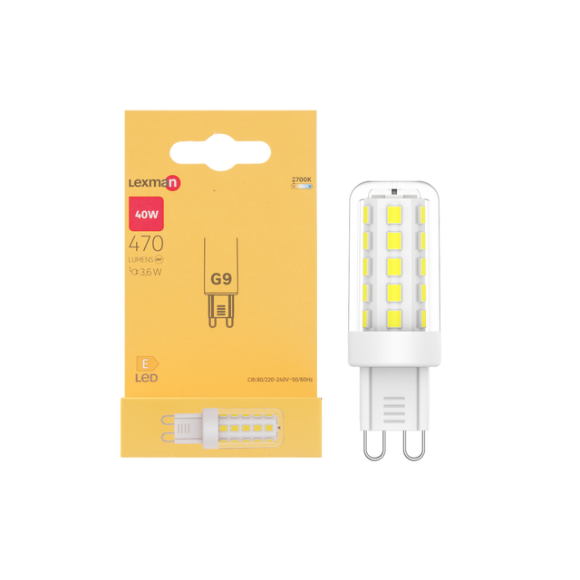 Ampoule LED G9 5W, Equivalent 40W , Blanc Froid 6000K, 220-240V