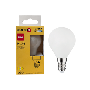 Ampoule sphérique mate E14 Petit culot (E14) Ampoules LED 123led E14 ampoule  LED sphérique mat 2,2W (25W)