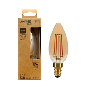 Ampoule filament LED flamme Opaque - E14 - BA35 - 4 W - SMD Epistar -  Ecolife Lighting®