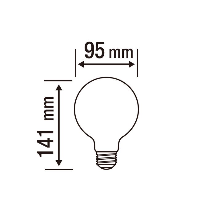 Ampoule led connectée, globe 125mm E27, 1055lm = 75W, variation de blancs,  CALEX, Leroy Merlin en 2023