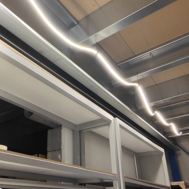 Eclairage chantier STRIP LED 25m sur enrouleur Arlux