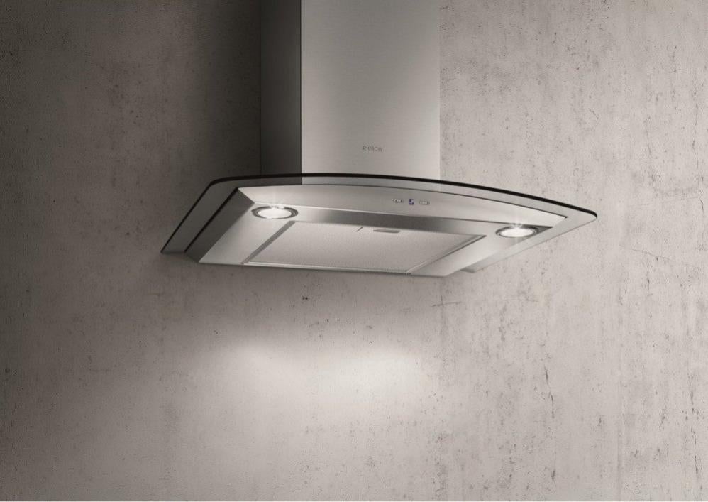 Hotte décorative murale L64,5cm IX/A/60 verre ELICA Inox | Leroy Merlin