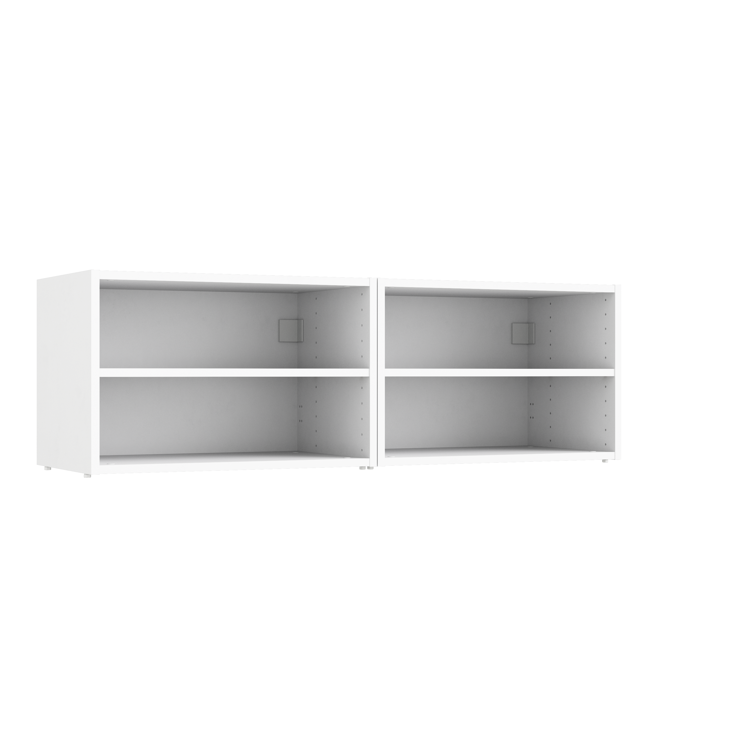 Meuble Tv Spaceo Evo M Blanc H X L X P Cm Leroy Merlin