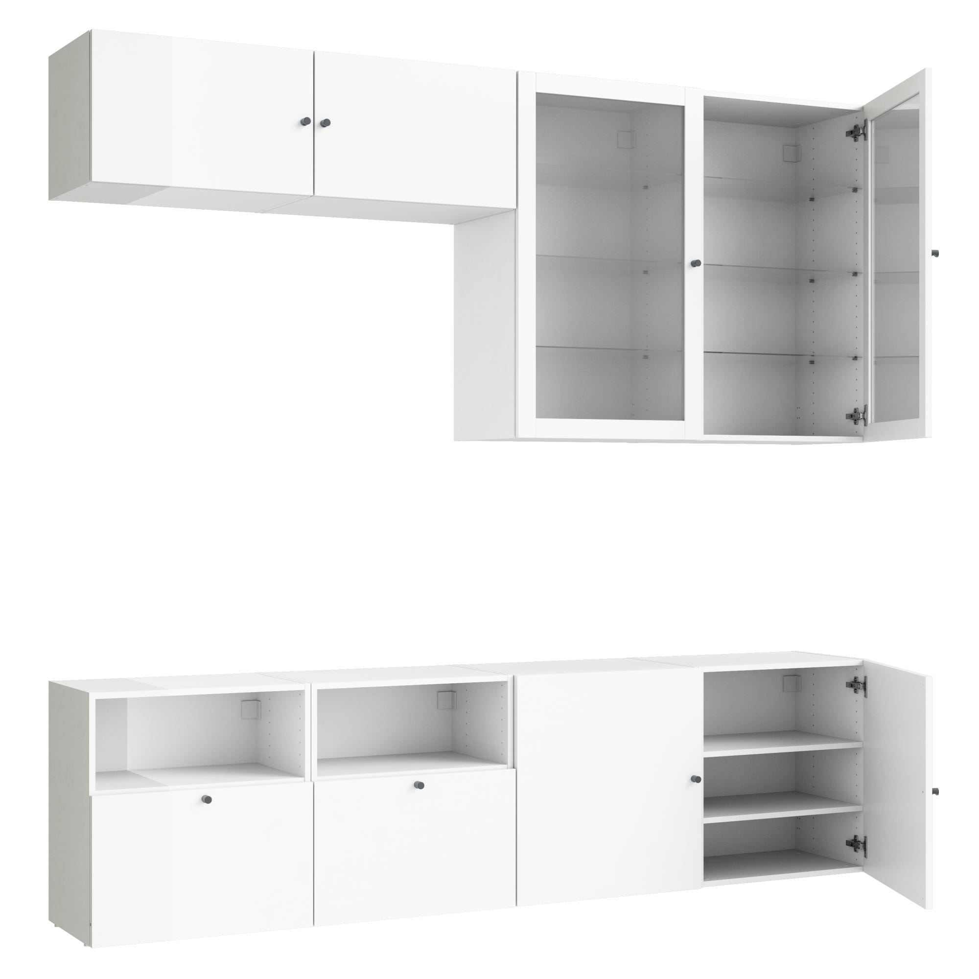 Meuble TV SPACEO Evo m Blanc H 166 4 X L 240 X P 38 Cm Leroy Merlin meuble-tv-spaceo-evo-m-blanc-h-166-4-x-l-240-x-p-38-cm-leroy-merlin