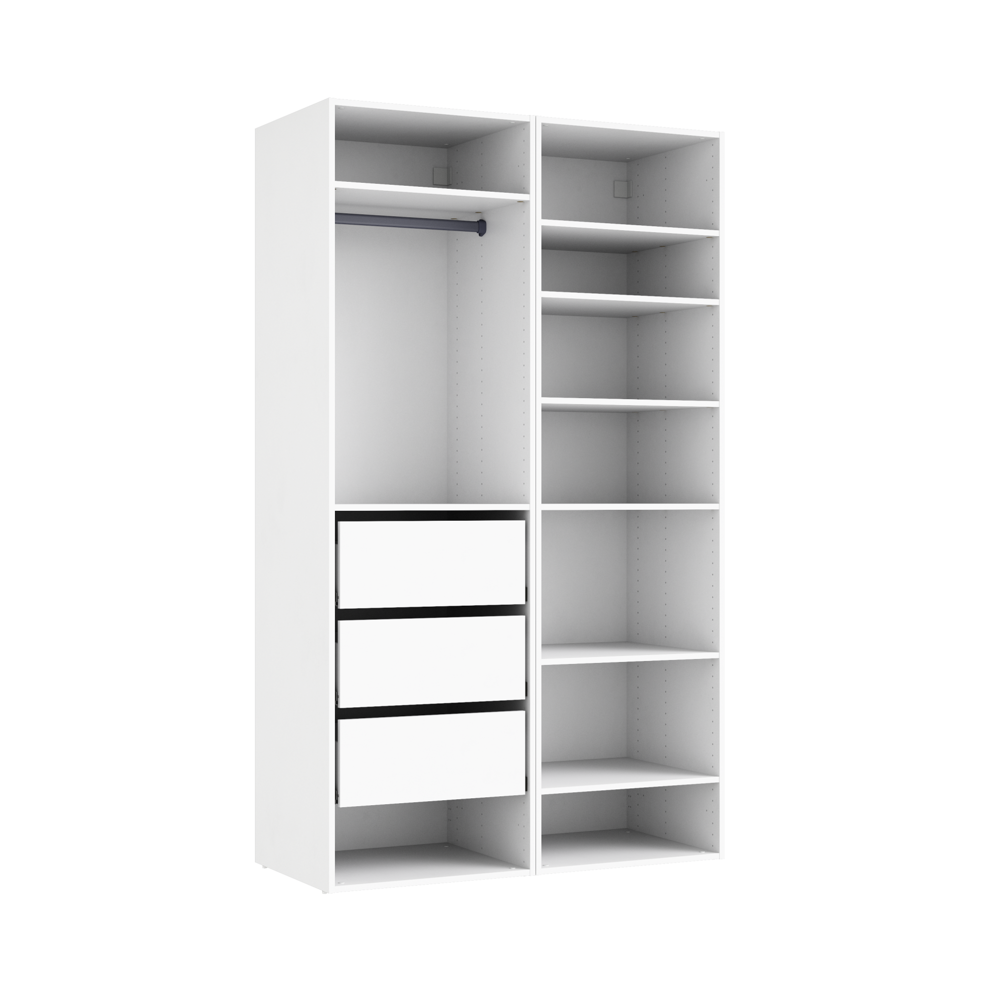 Dressing SPACEO Evo M Blanc H 204 8 X L 120 X P 54 Cm Leroy Merlin dressing-spaceo-evo-m-blanc-h-204-8-x-l-120-x-p-54-cm-leroy-merlin