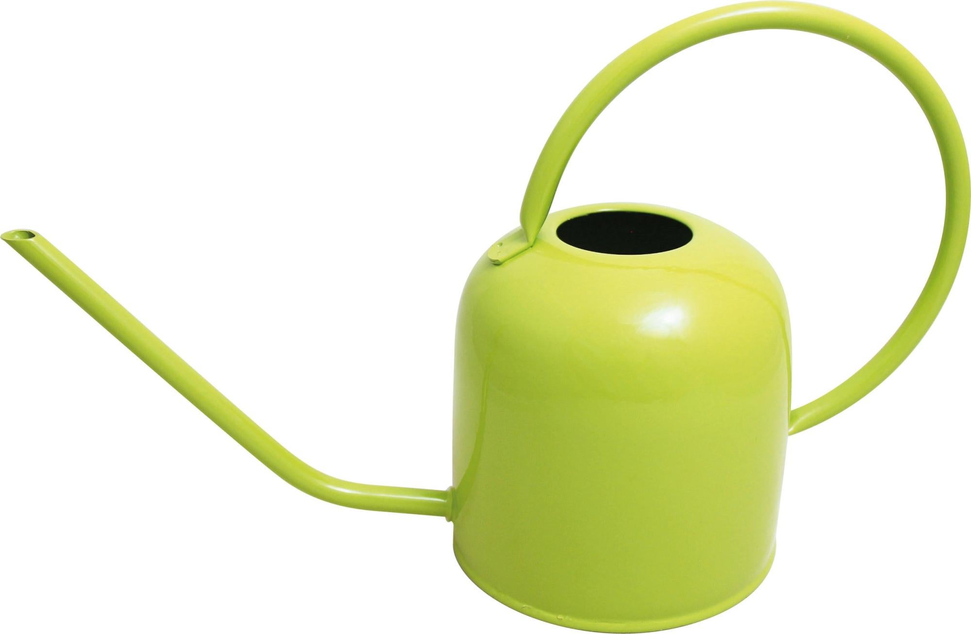 Arrosoir Métal GroZone 4,5L - Vert Sauge - Rosace En Cuivre - Poignée Pliable - Idéal Jardin & Plantes