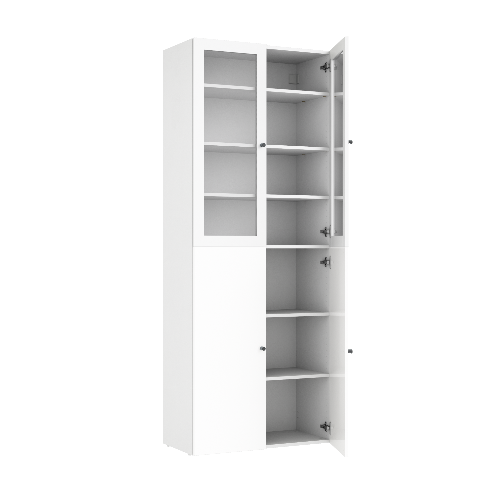 Vitrine SPACEO Evo'M blanc H.204.8 x l.80 x P.38 cm Leroy Merlin