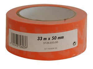 Rouleau de scotch isolant orange fluorescent 50mm x 25 mètres