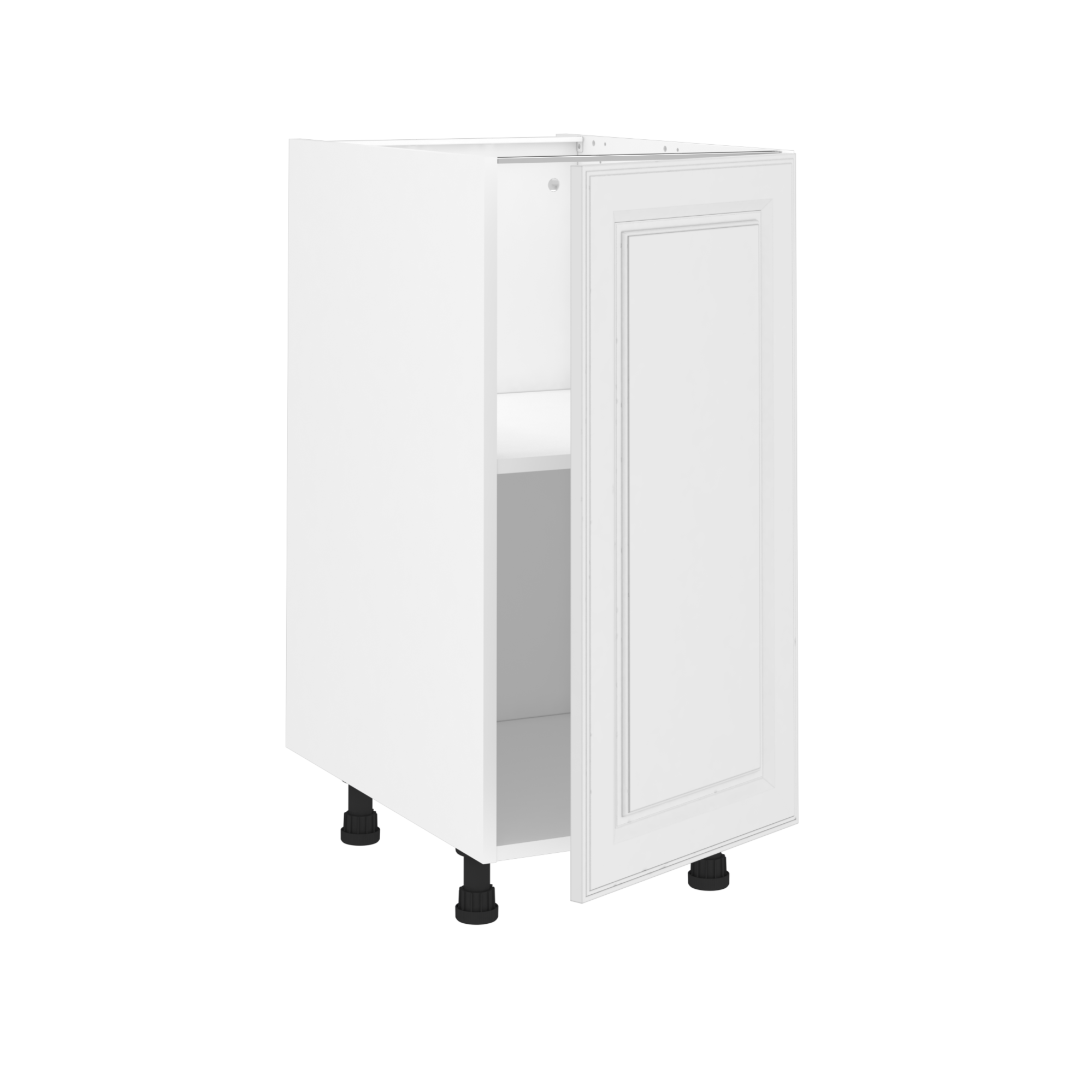 Meuble bas de cuisine Oxford blanc, 1 porte H77xl40 Leroy Merlin