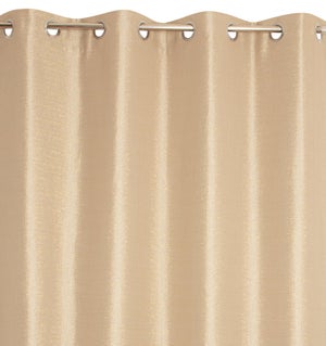 Rideau Ameublement Occultant Double Face Taupe 135x260