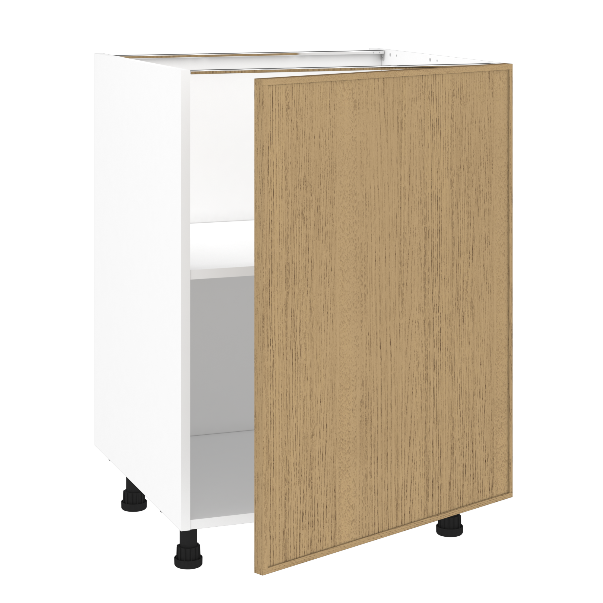 Meuble bas de cuisine Malmö chêne, 1 porte H77xl60 Leroy Merlin