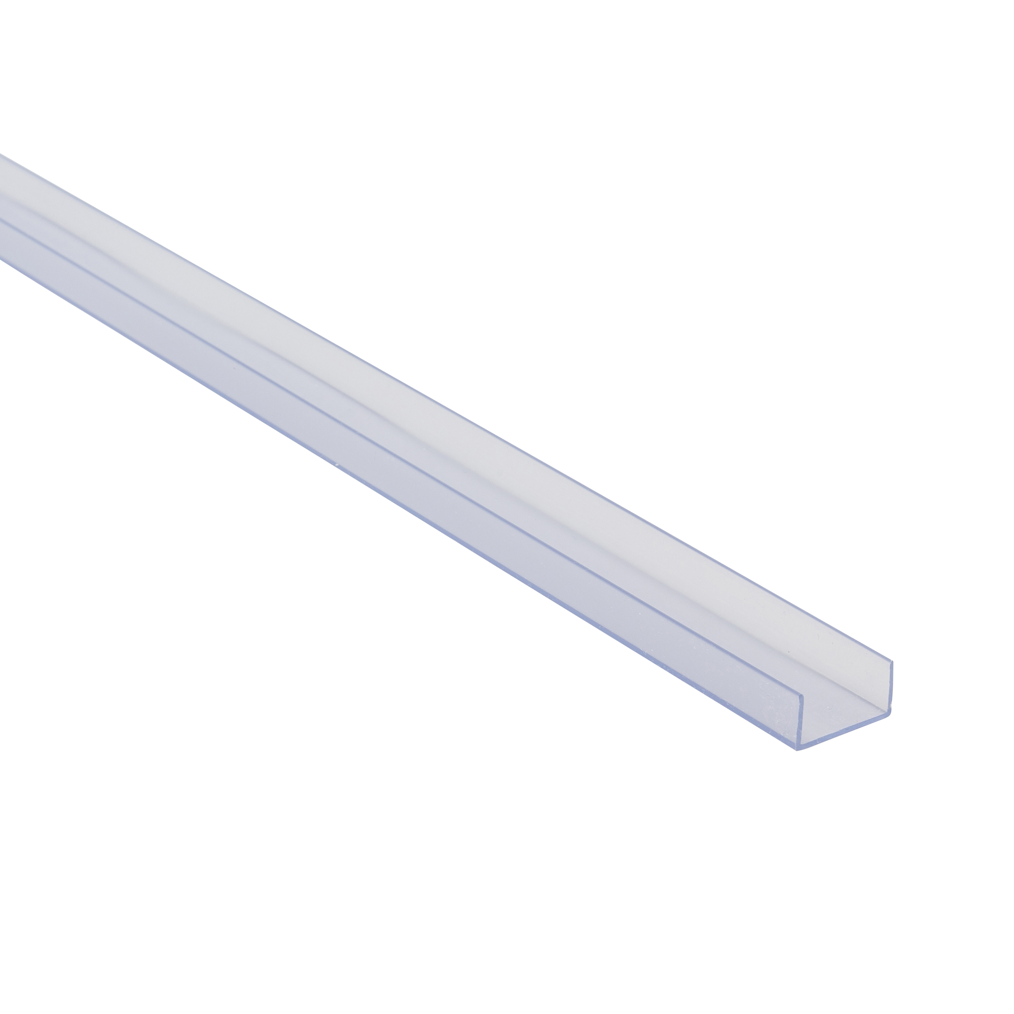 Profilé U pvc transparent STANDERS, H.10 x l.20 x Ep.1 mm, L.2 m