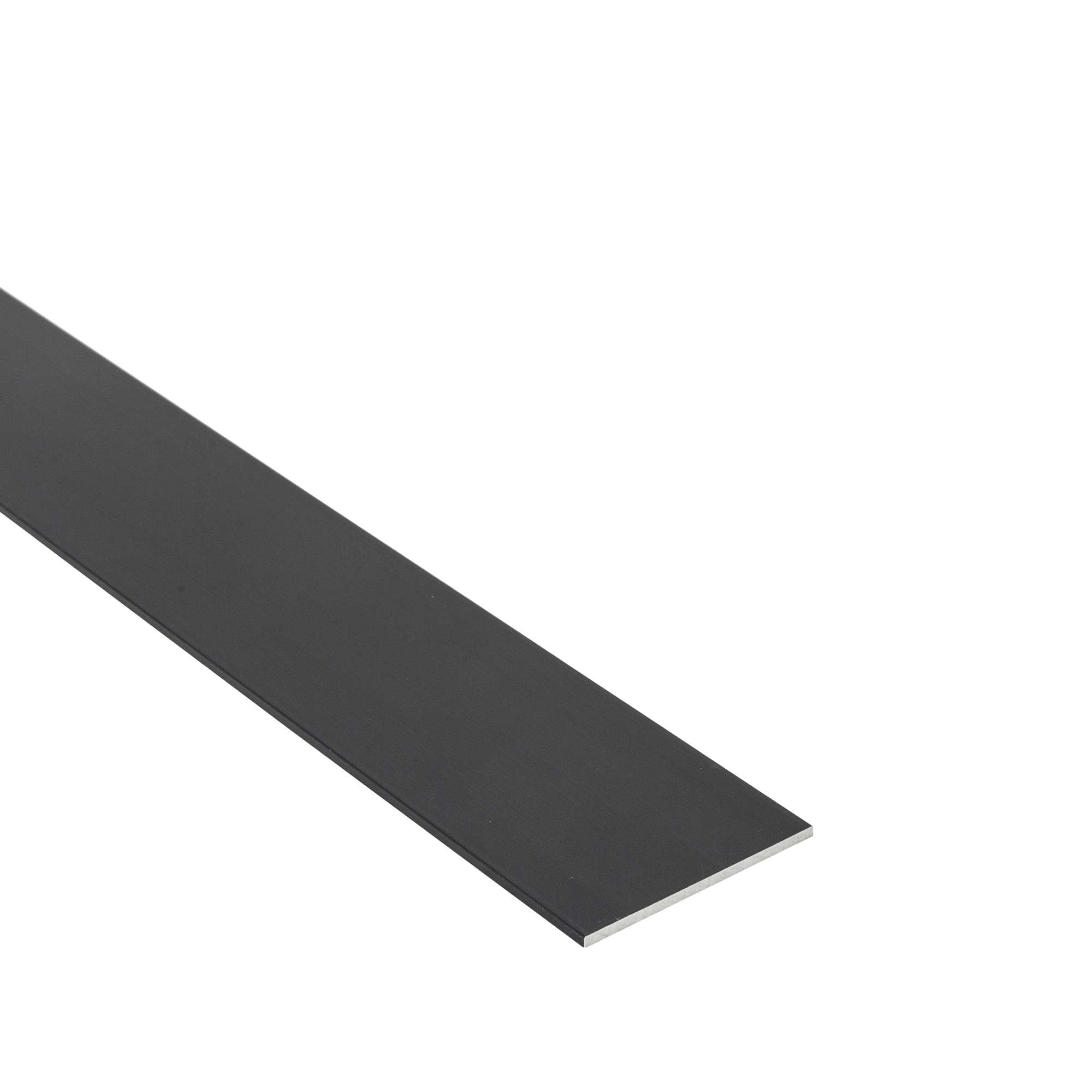 Profilé Aluminium Noir Alberts 1000x15x2mm - Anodisé, Pour Bricolage Et Construction